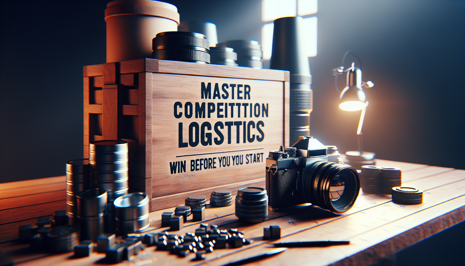 Illustration for 'Master Competition Logistics: Win Before You Start' in Preparation Tips category in photorealistic style