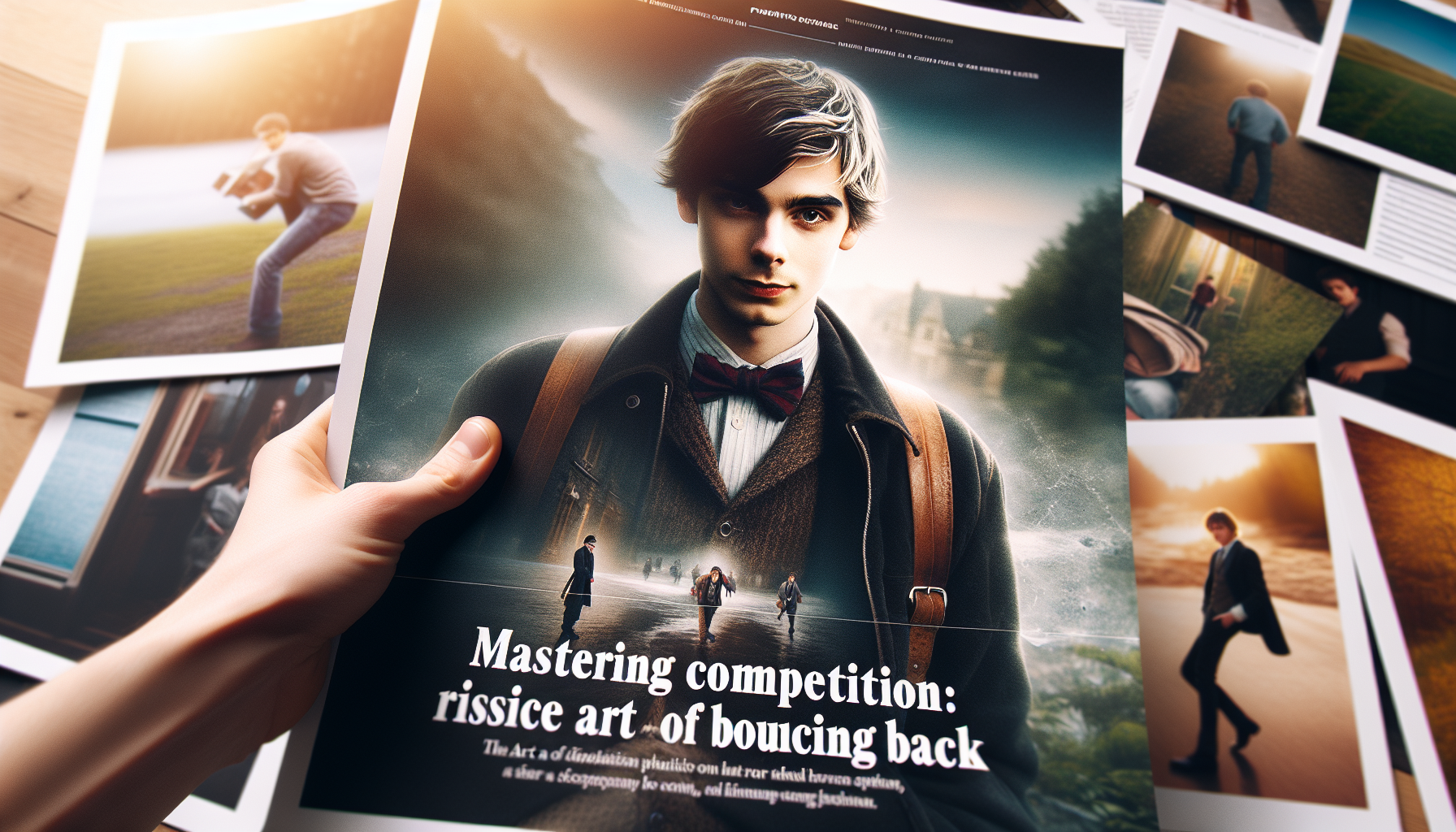 Illustration for 'Mastering Competition Resilience: The Art of Bouncing Back' in Competition Insights category in photorealistic style