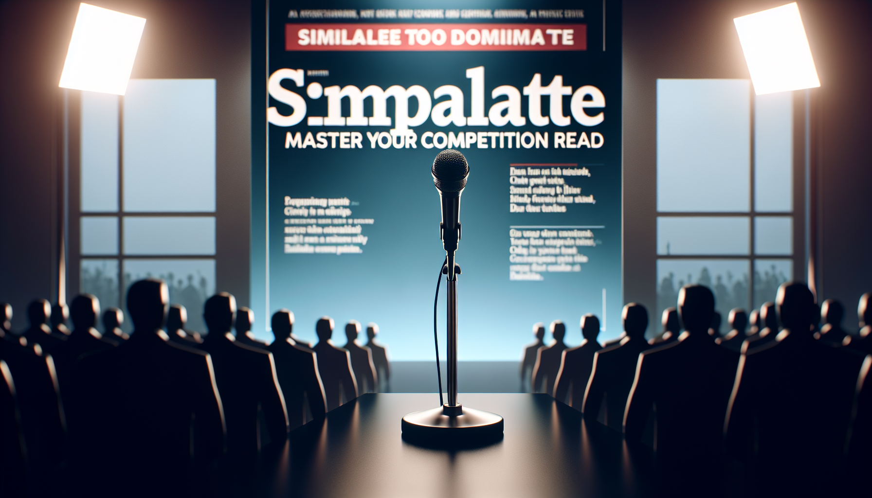 Illustration for 'Simulate to Dominate: Master Your Competition Readiness' in Preparation Tips category in photorealistic style