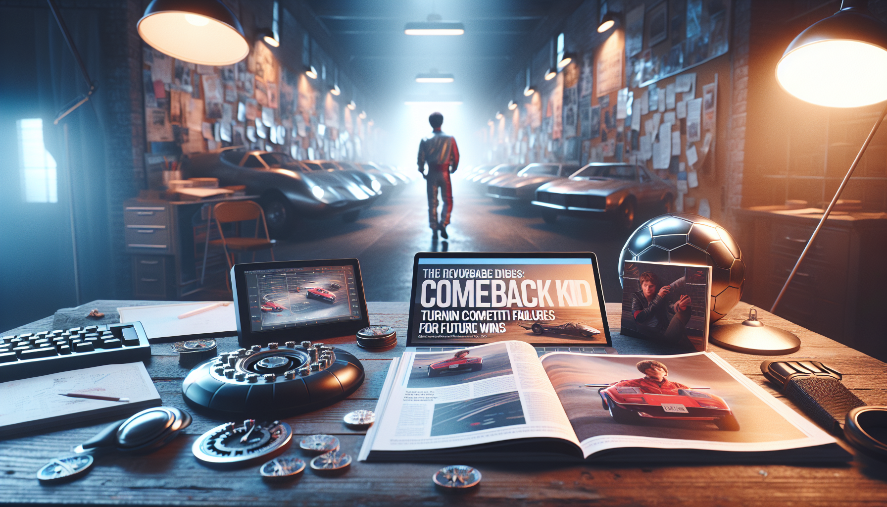 Illustration for 'The Comeback Kid: Turning Competition Failures into Future Wins' in Success Stories category in photorealistic style