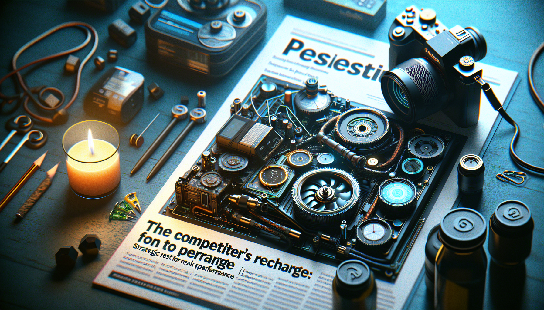Illustration for 'The Competitor's Recharge: Strategic Rest for Peak Performance' in Competition Insights category in photorealistic style