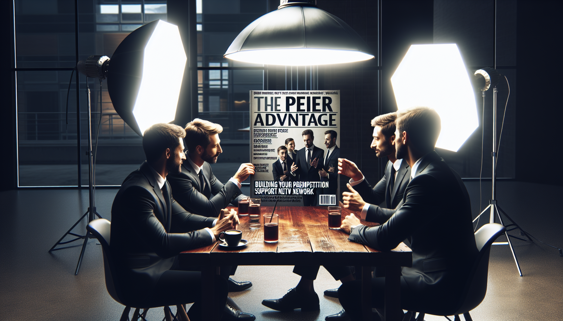 Illustration for 'The Peer Advantage: Building Your Pre-Competition Support Network' in Community & Insights category in photorealistic style